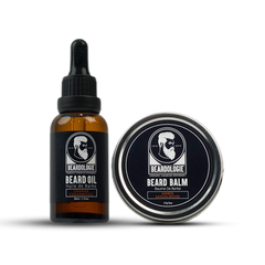 Beard Oil (Orange Cedarwood) + Beard Balm (Amber Sandalwood)