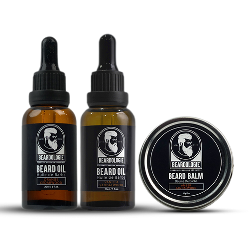 Beard Oil (Orange Cedarwood) + Beard Oil (Vanilla Sandalwood) + Beard Balm (Amber Sandalwood)