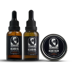Beard Oil (Orange Cedarwood) + Beard Oil (Vanilla Sandalwood) + Beard Balm (Amber Sandalwood)