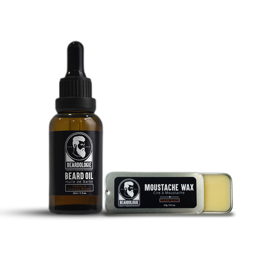 Moustache Wax + Beard Oil (Vanilla Sandalwood)